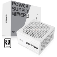 愛國(guó)者（aigo） 額定750W EP750 白色 機(jī)箱電腦電源（80Plus白牌/主動(dòng)式PFC/支持背線/大單路12V）