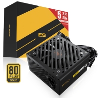 愛國(guó)者（aigo) ES650 金牌直出線 黑色 額定650W 2.0版盒包【品質(zhì)電容/寬幅設(shè)計(jì)/不虛標(biāo)】