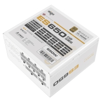 愛國者（aigo）額定650W ES650白色 全模組機箱電腦電源（白色模組線/80plus金牌/雙CPU供電/全電壓）