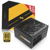 愛國者（aigo）電競ES650全模組電腦電源 額定650W (80Plus金牌認(rèn)證/雙8PIN供電/LLC諧振/大單路12V）