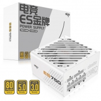 愛國(guó)者（aigo）ES750W白色 ATX3.0 臺(tái)式電腦主機(jī)箱電源（原生PCIE5.0/12VHPWR/80plus金牌/全模組/40系顯卡）