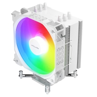 愛國(guó)者散熱 冰鋒600S 白色炫彩版 Intel平臺(tái) 電腦臺(tái)式機(jī)CPU靜音散熱器