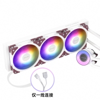 愛國者（aigo）冰魄CP Performance 360白色 1600W色5V幻彩ARGB版 一體式CPU水冷散熱器