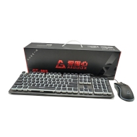 愛(ài)國(guó)心 GT-803(黑色布丁) 青軸 競(jìng)技游戲機(jī)械鍵鼠套件 電腦電競(jìng)游戲機(jī)械鍵盤(pán)鼠標(biāo)