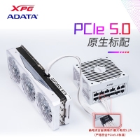 威剛（ADATA）XPG魔核II SE850W 白色電源 金牌全模組臺(tái)式電腦電源atx3.0電源支持4090