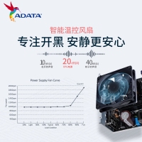 威剛（ADATA）XPG魔核II 750W 白【ATX3.0】電源金牌全模組全日系電容臺式電腦主機(jī)游戲電競白金效能智能溫控