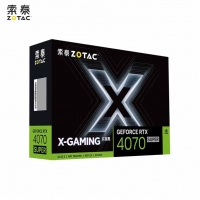 索泰 （ZOTAC） RTX 4070 SUPER-12GB X-GAMING HOC 玄夜黑 游戲臺(tái)式顯卡