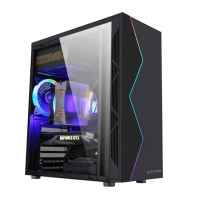 游戲風(fēng)暴 雷霆T9 黑色 游戲機(jī)箱支持ATX M-ATX ITX主板/長顯卡機(jī)箱