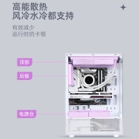 游戲風(fēng)暴 星空 白 ATX海景房機箱臺式機 雙面玻璃/無立柱/240水冷位/底部270°網(wǎng)孔散熱
