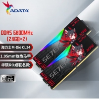 威剛龍耀DWROG STRIX RGB RO姬聯(lián)名 48G-6800(24GX2) DDR5 燈條