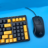 愛國心 GT-609 黑+黃 游戲鍵鼠套裝