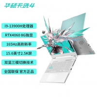 華碩天選4 FX507VV13900青 酷睿I9-13900H 16G 512G RTX4060 15.6英寸電競游戲本