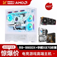 【銳龍R9 9900X游戲電競(jìng)】 AMD 9900X/華碩X870吹雪WIFI/RX7900XT/48G/1TB固態(tài) 電競(jìng)游戲