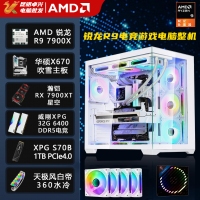 【銳龍R9 7900X游戲電競(jìng)】銳龍R9-7900X/華碩X670吹雪/32G/1TB固態(tài)/RX7900XT 電競(jìng)游戲主機(jī)