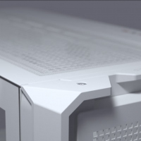 骨伽 乘風MX600 白色 全塔臺式玻璃側透機箱 支持E-ATX主板豎裝顯卡360水冷/網(wǎng)孔面板