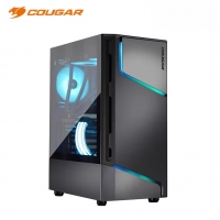 骨伽（COUGAR） 雙刃 塔式側(cè)透水冷電腦主機箱 （ATX主板 360水冷） 黑色