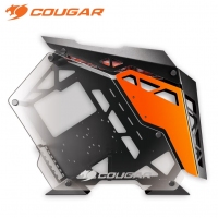 骨伽（COUGAR） 征服者臺式機箱游戲水冷側(cè)透異型主機箱 大征服者 黒橙