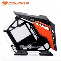骨伽（COUGAR） 征服者臺式機箱游戲水冷側(cè)透異型主機箱 大征服者 黒橙
