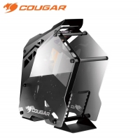 骨伽（COUGAR） 征服者臺式機箱游戲水冷側(cè)透異型主機箱 大征服者 黒橙