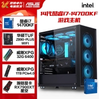 【酷睿i7 14700KF主機(jī)】酷睿i7 14700KF/Z890/32G/1TB/RX7900XT電競(jìng)游戲主機(jī)