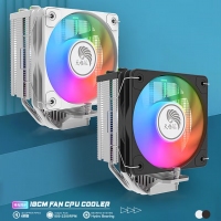 天極風(fēng)J-8 白色四銅管 ARGB CPU風(fēng)冷散熱器臺式機電腦1700靜音風(fēng)扇無限鏡頂蓋