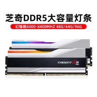 芝奇（G.SKILL）幻鋒戟XMP 64GB(32Gx2) DDR5 6800 A-Die/C34大容量臺式機(jī)RGB內(nèi)存燈條套裝