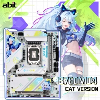 升技貓娘B760MD4 CAT VERSION主板 支持DDR4 Intel B760/LGA1700 2.5G網(wǎng)卡散熱馬甲
